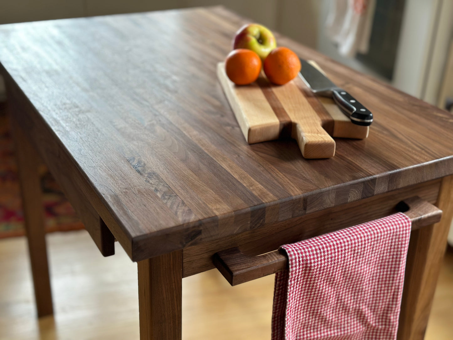 Black Walnut Butcher Block Table