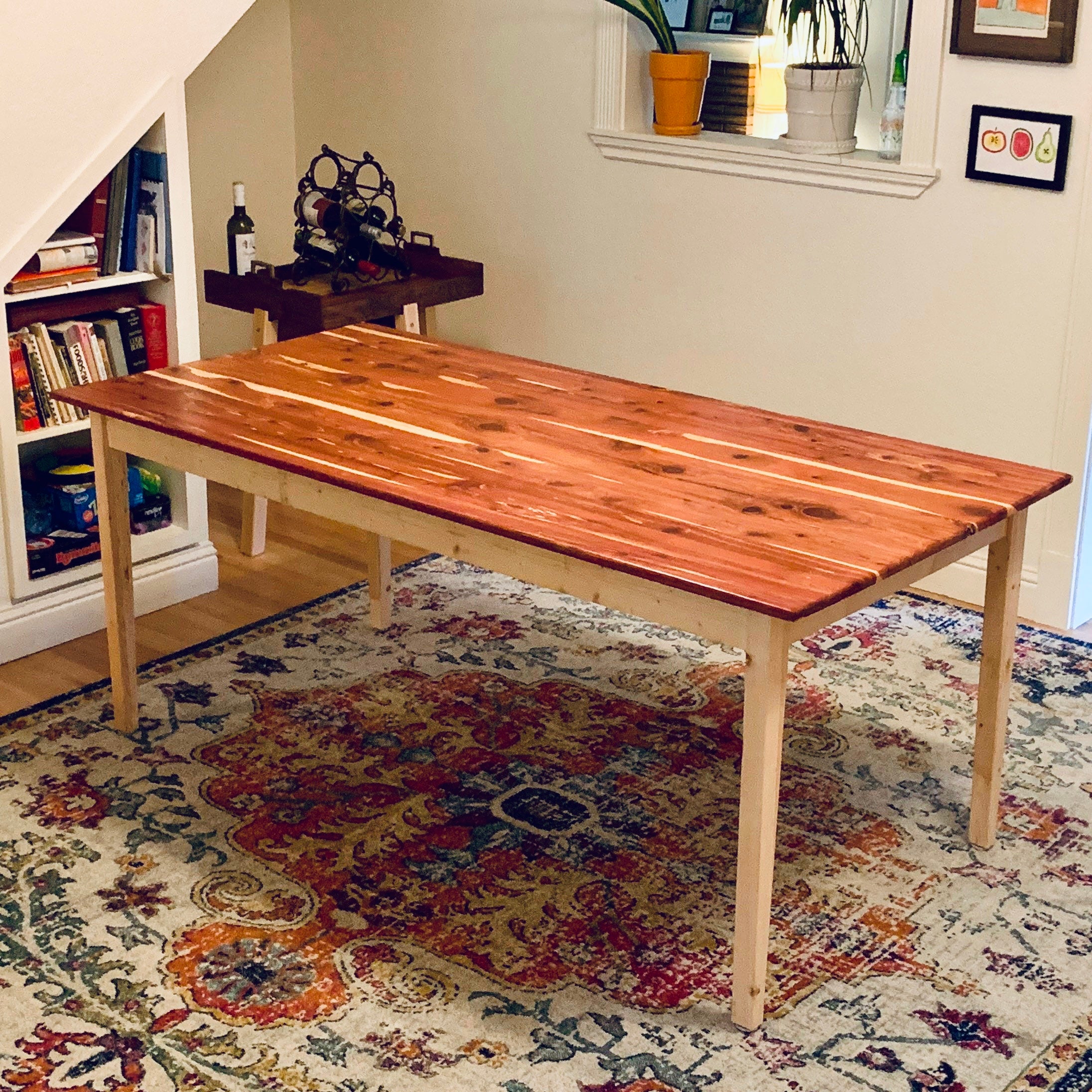 Cedar dining best sale table for sale