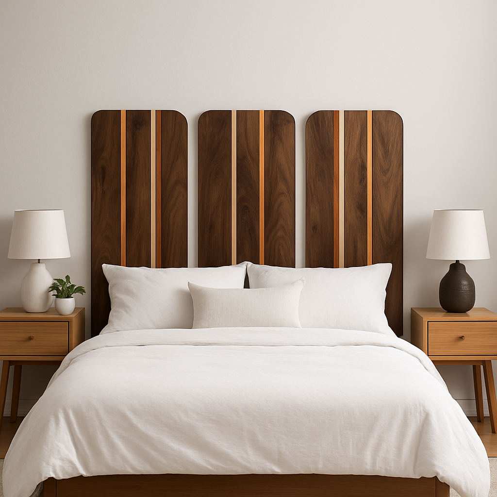 Wooden Wall Art: Hardwood Long Board Wall Art, Headboard Wall Art, Modern Wall Hanging