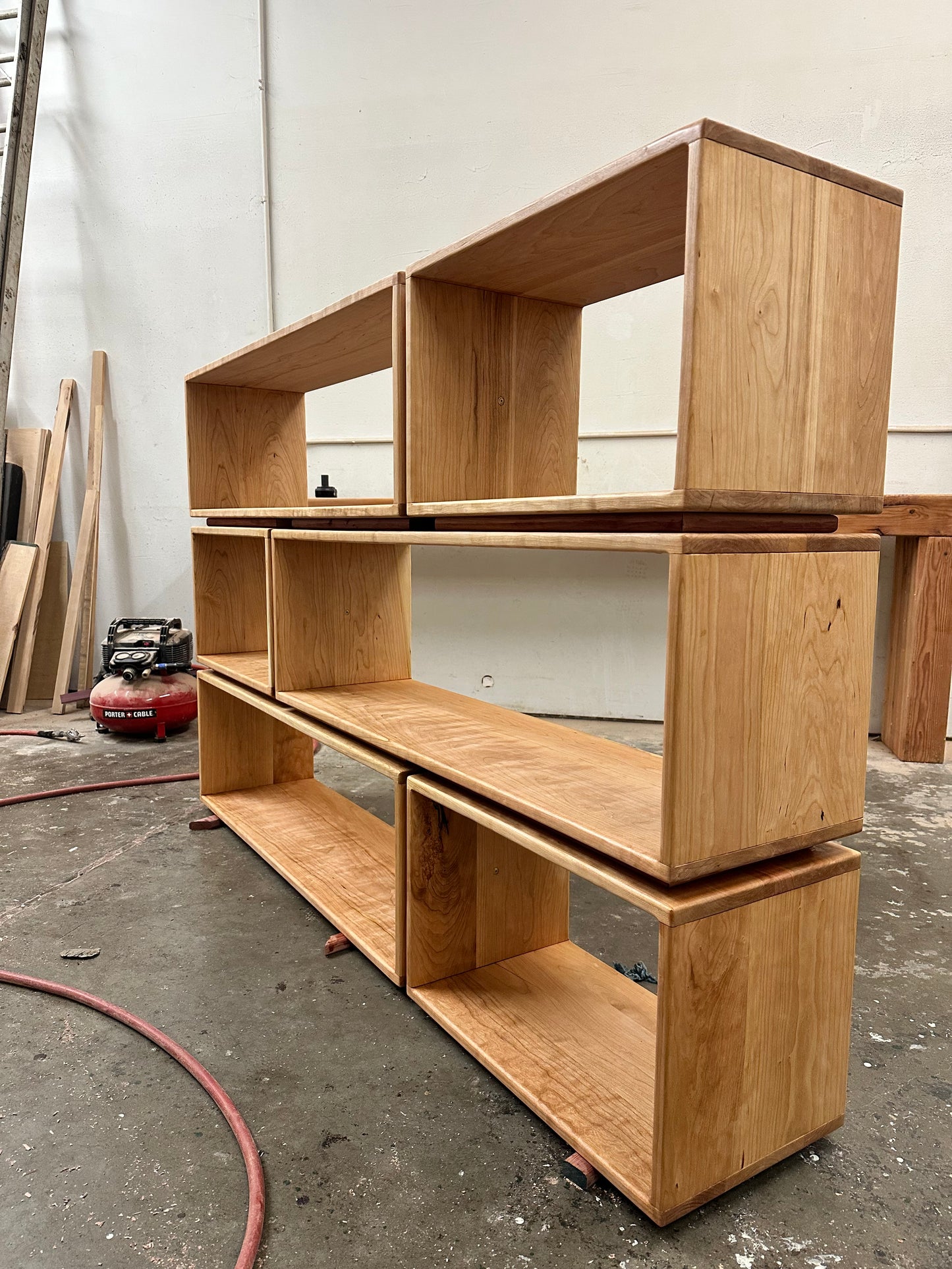 Vinyl Shelf: Hardwood Record Shelf