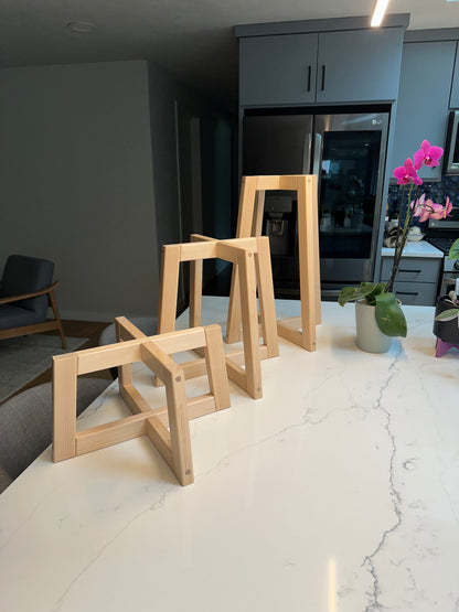 Maple Hardwood Plant Stands, Unique Plant Stand, Mid Century Modern