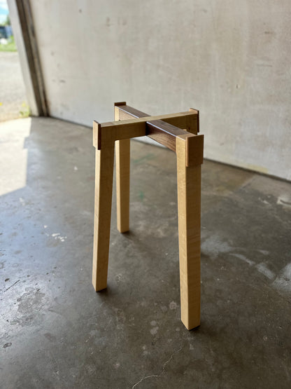 Hardwood Tray Table-Brass Handled