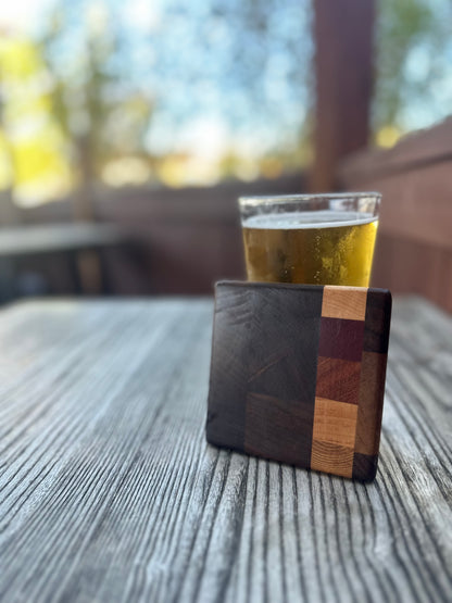 End Grain Hardwood Coaster Sets