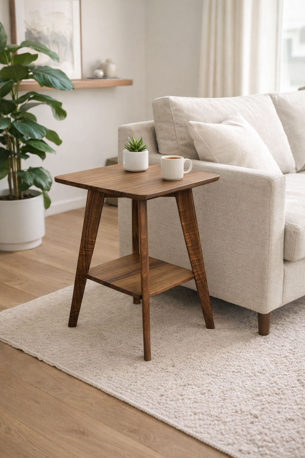 Walnut Side | Side Table | End Table | Living Room Furniture | Bedroom Furniture | Coffee Table | Night Stand