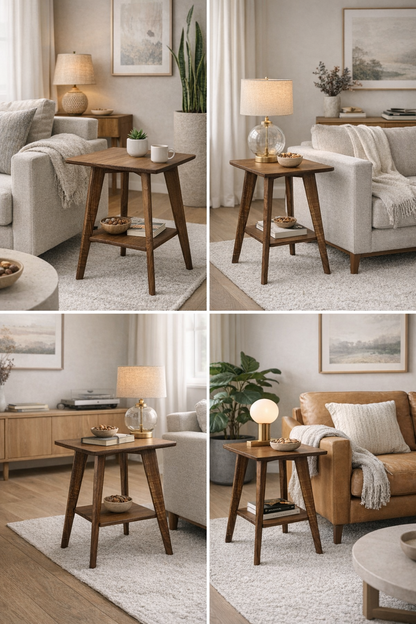 Walnut Side | Side Table | End Table | Living Room Furniture | Bedroom Furniture | Coffee Table | Night Stand
