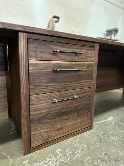 Custom Walnut Executive Desk