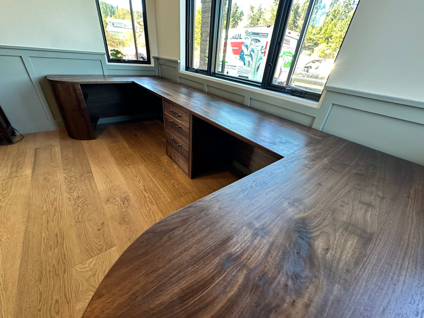 Custom Walnut Executive Desk