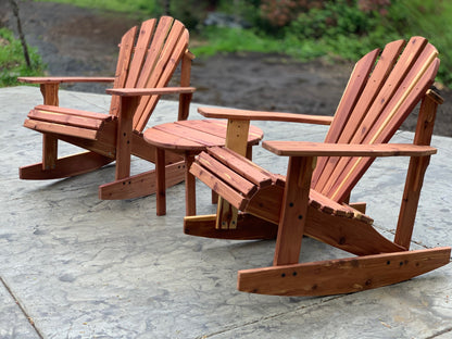 Handcrafted Eastern Red Cedar Adirondack Rocking Chair