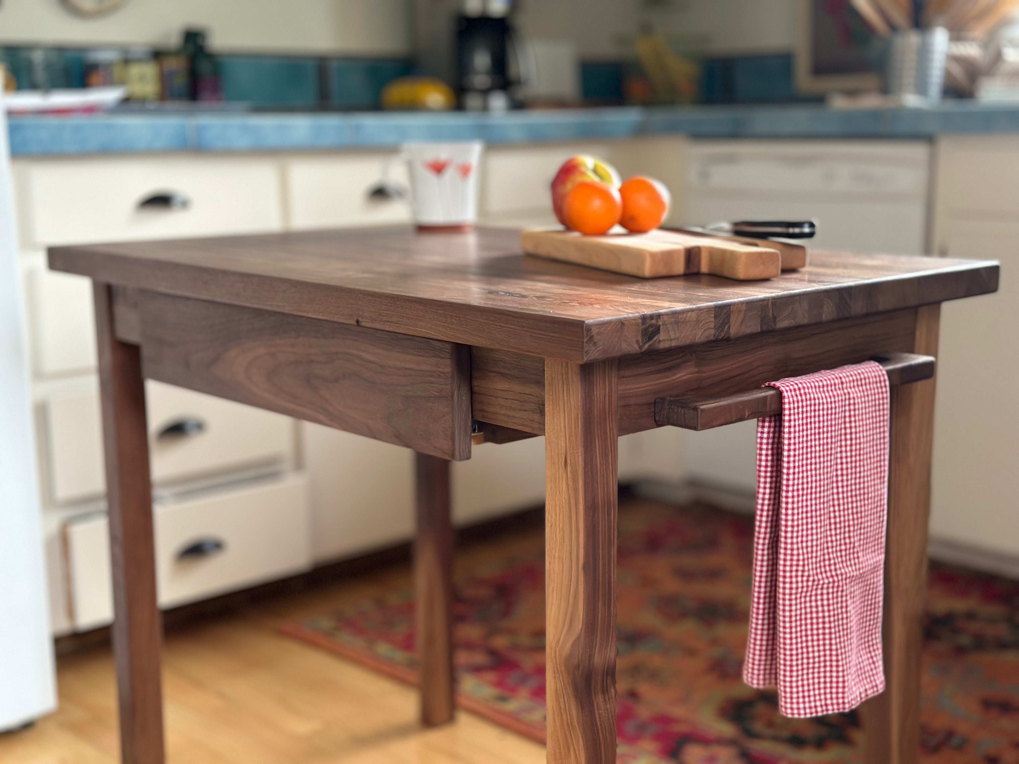 Dining Table Using Butcher Block Elegant Walnut Butcher Block Kitchen Table – Timeless Function & Style